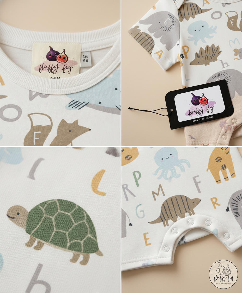 Safari Adventure Rare Cotton Baby Romper - Set of 1