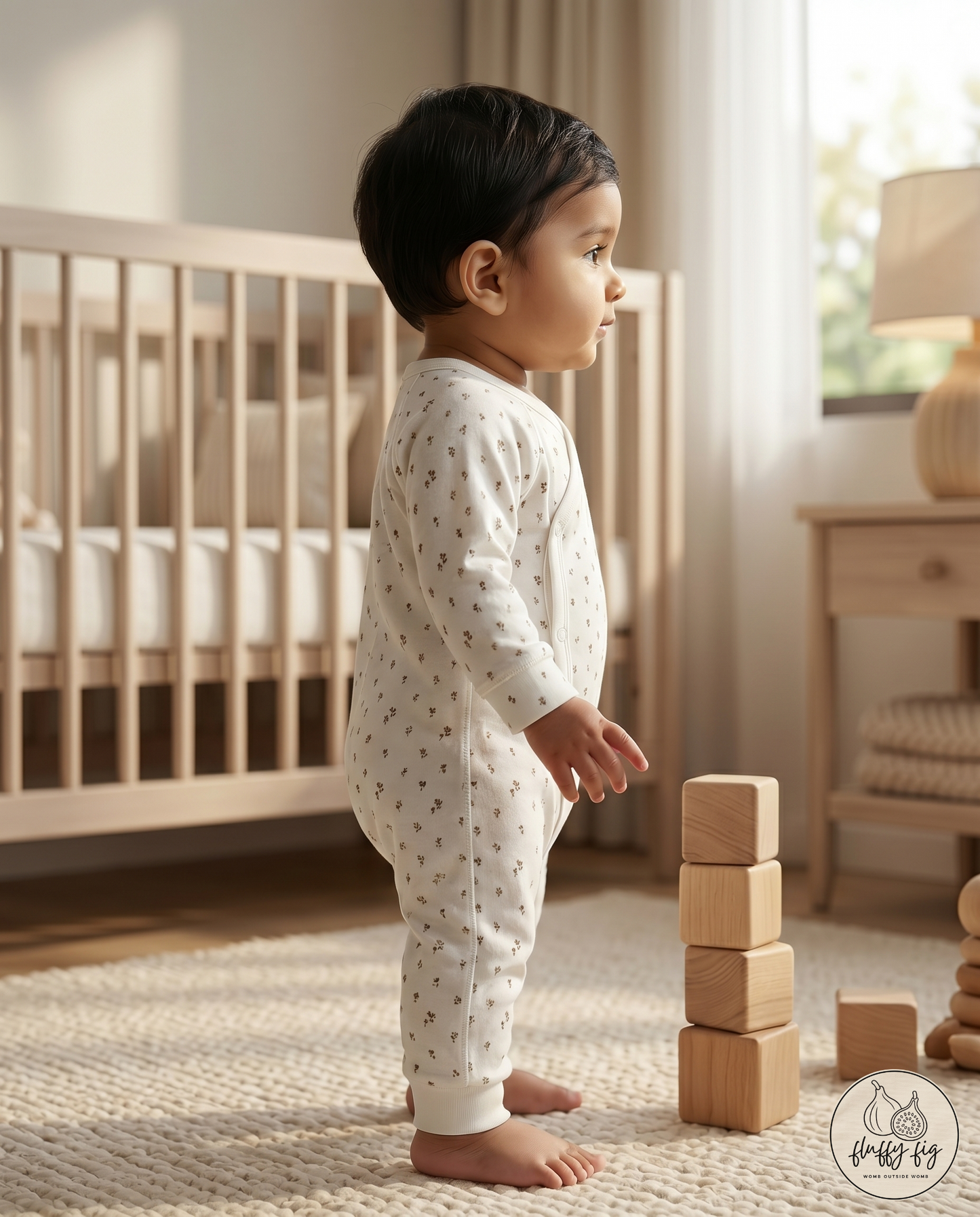 Organic Cotton Baby Sleep Suit - Set of 1