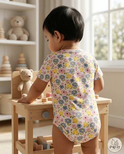 Fluffyfig Organic Cotton Baby Onesie — Set of 3