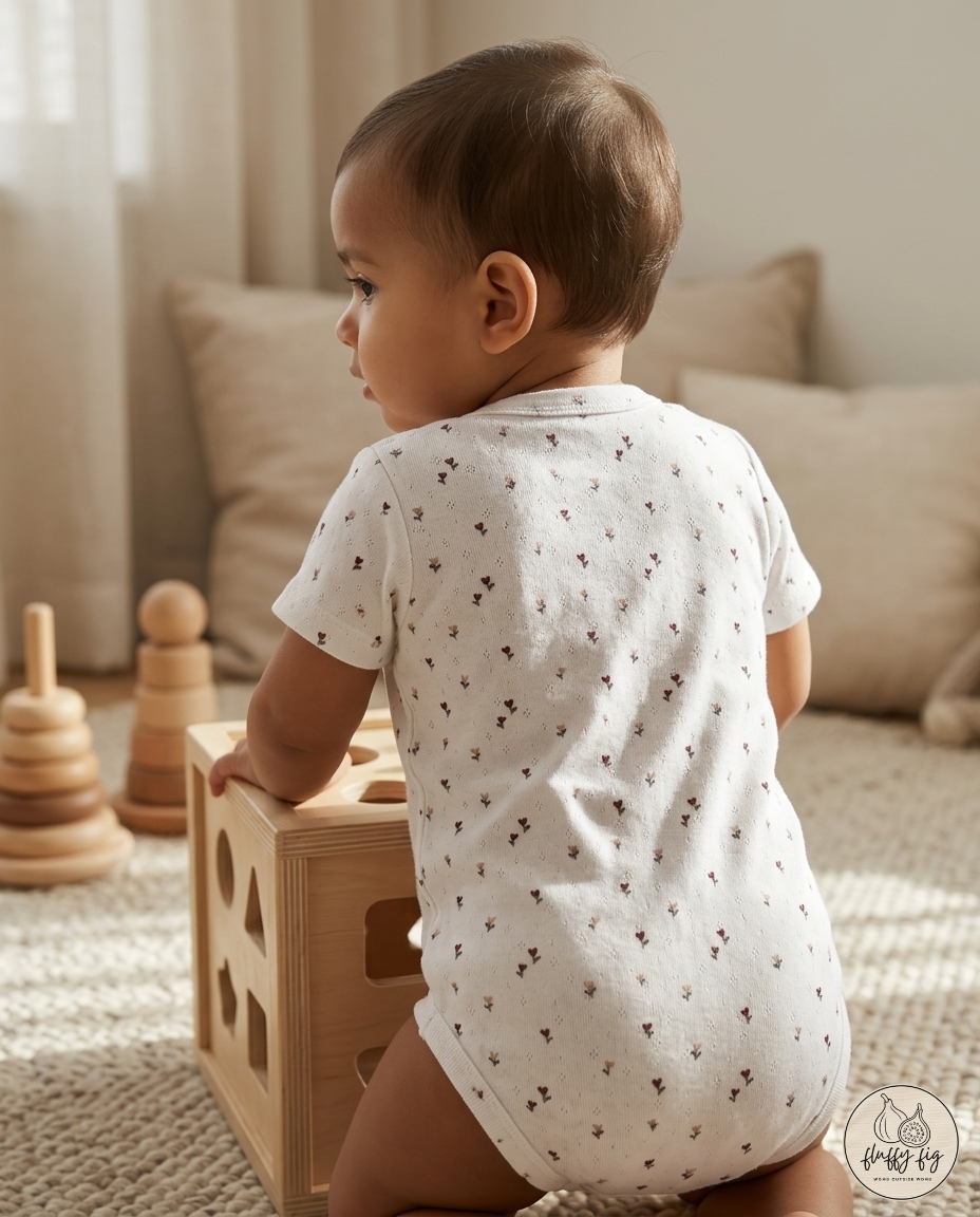 White Organic Cotton Baby Onesie - Set of 1