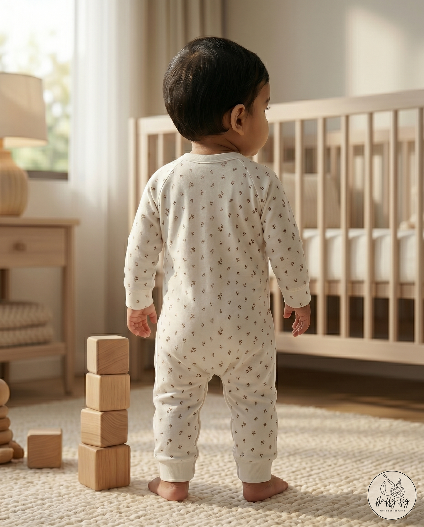 Fluffyfig Premium Cotton Sleep Suit — Set of 2