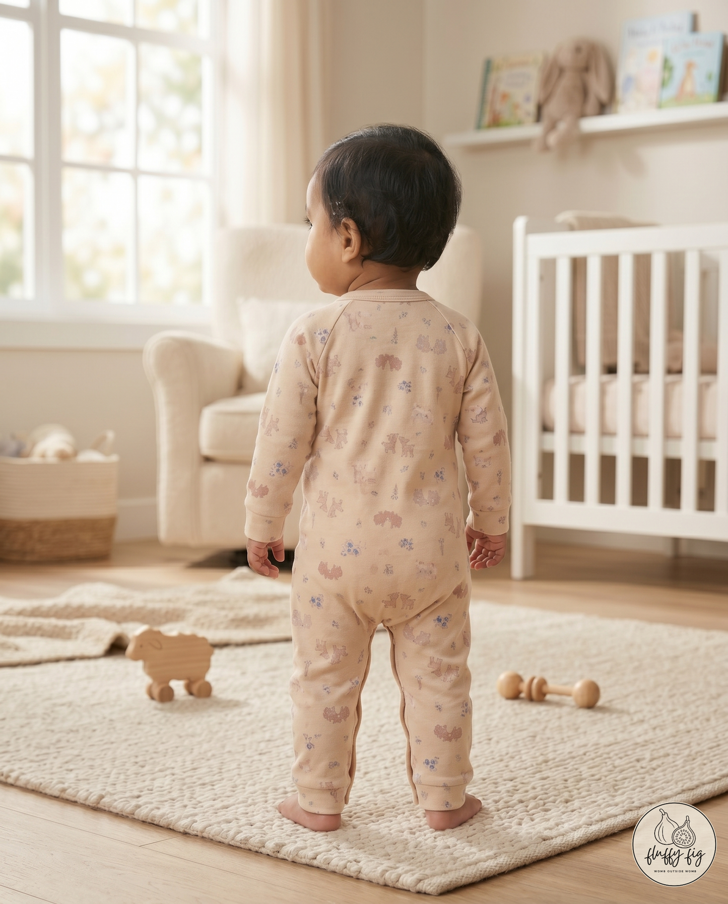 Fluffyfig Premium Cotton Sleep Suit — Set of 2